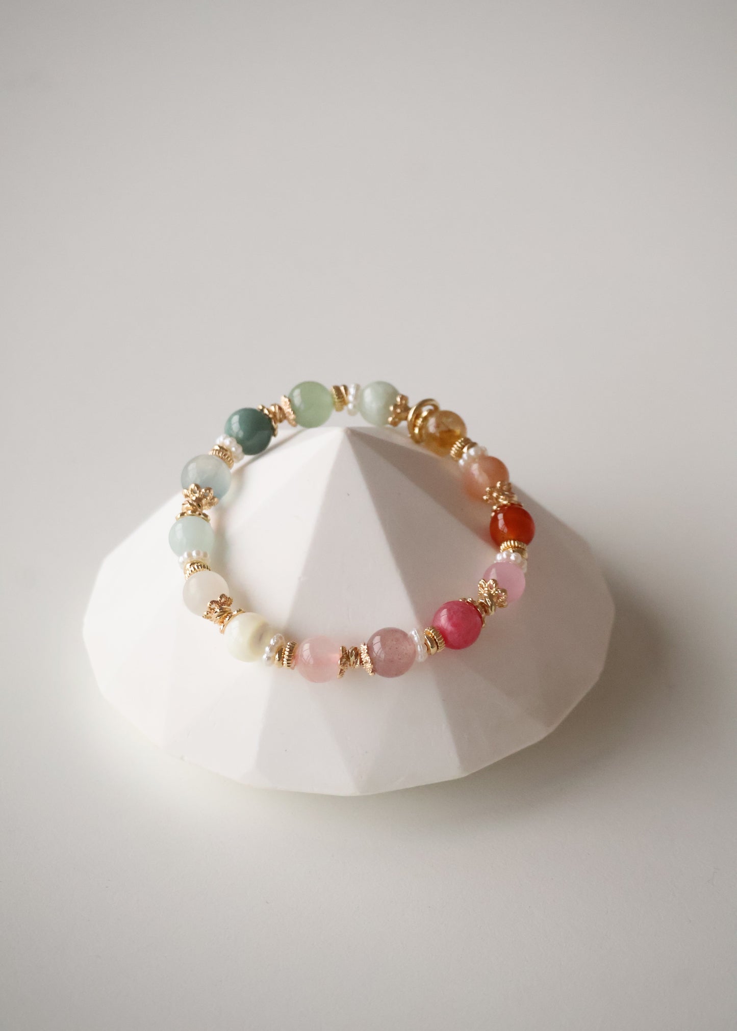 *Backorder* 8mm Duobao Crystal Bracelet (Elastic)