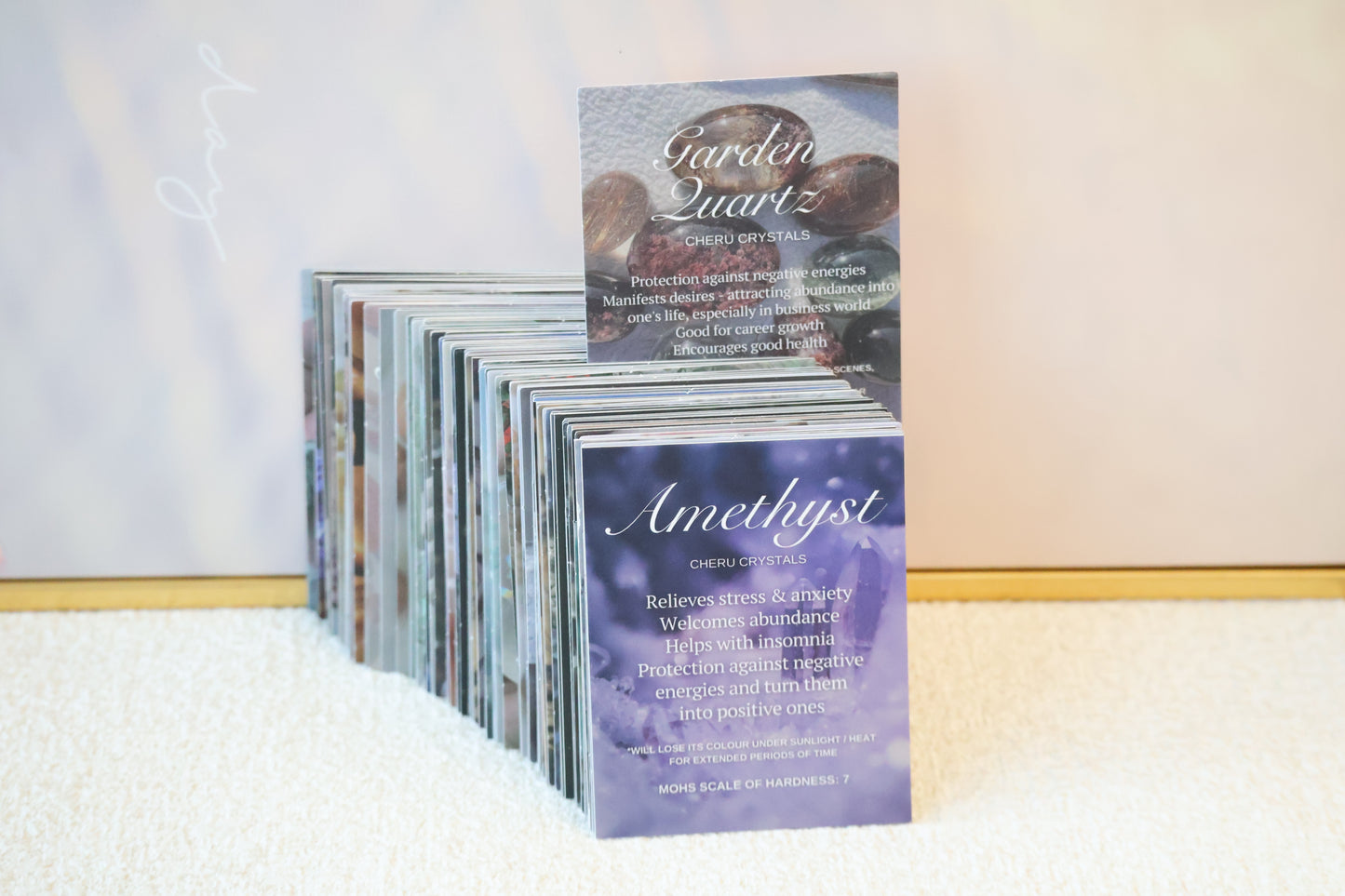 *Instocks* Cheru Crystals - 92 Pack Crystal Cards: Identification & Properties