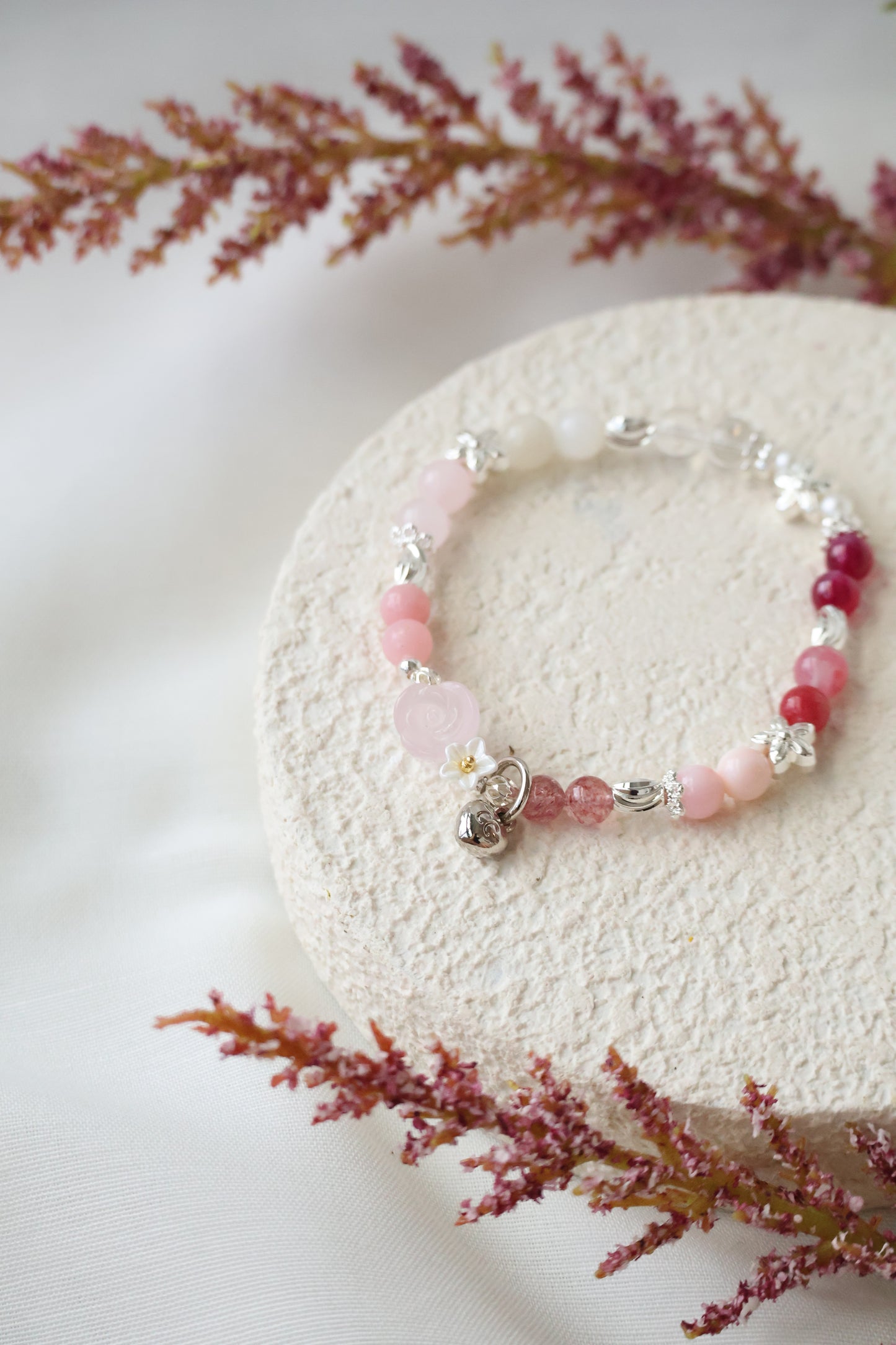 *Instocks* 6mm Mini Rosie Crystal Bracelet (Elastic)