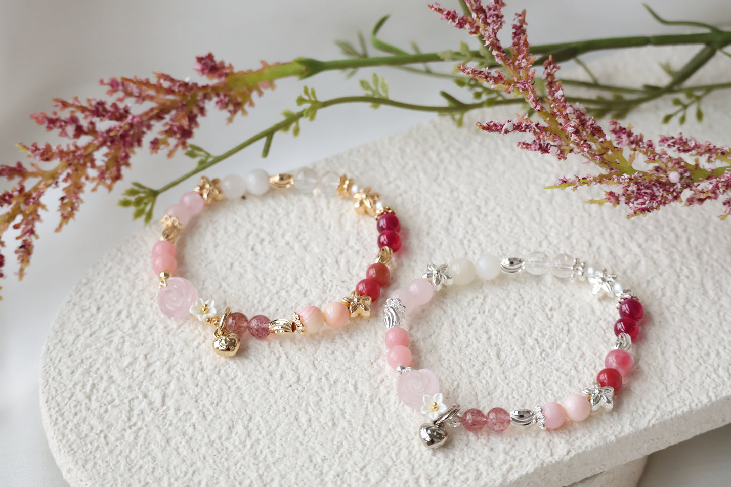 *Instocks* 6mm Mini Rosie Crystal Bracelet (Elastic)