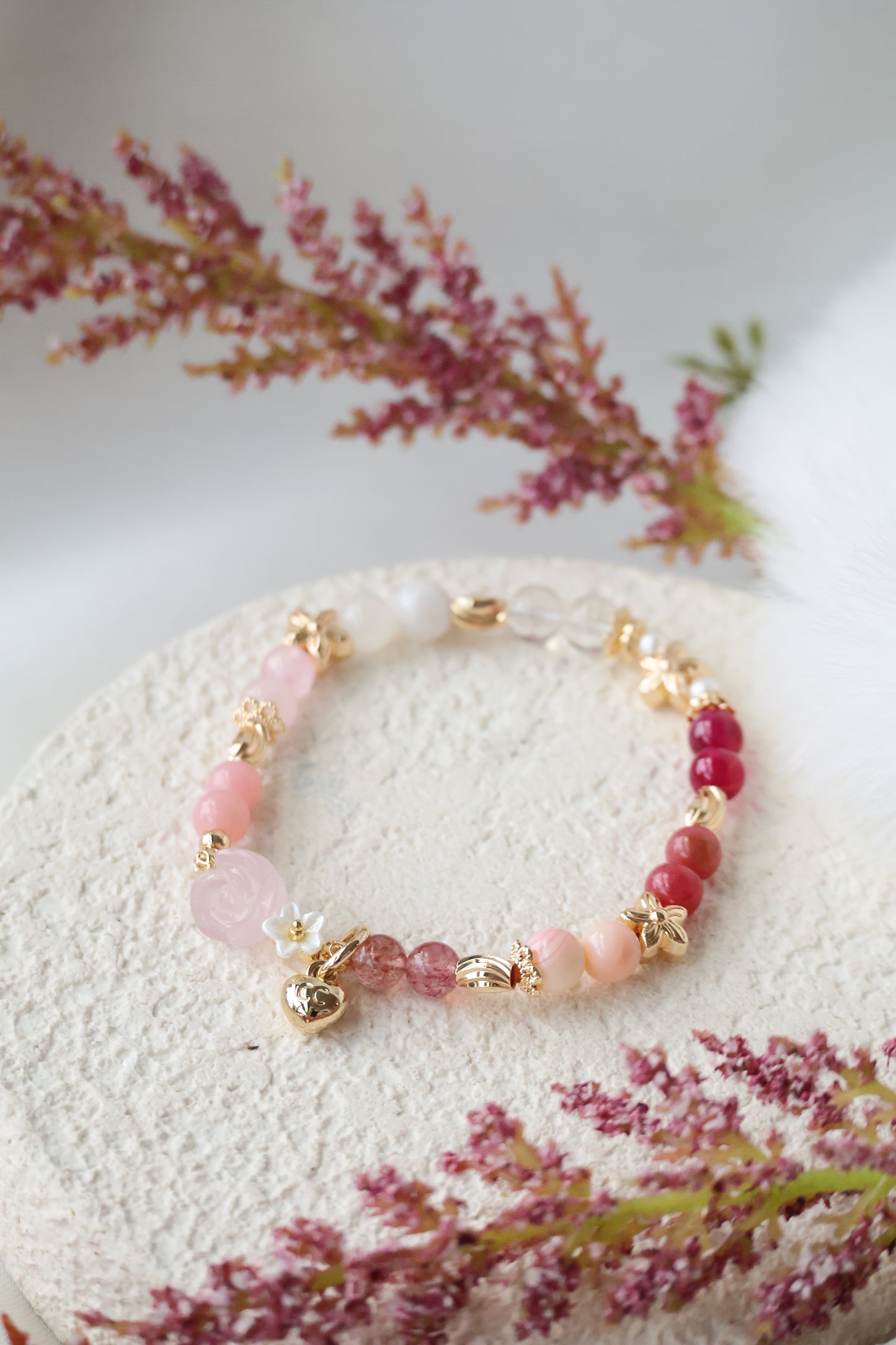 *Instocks* 6mm Mini Rosie Crystal Bracelet (Elastic)