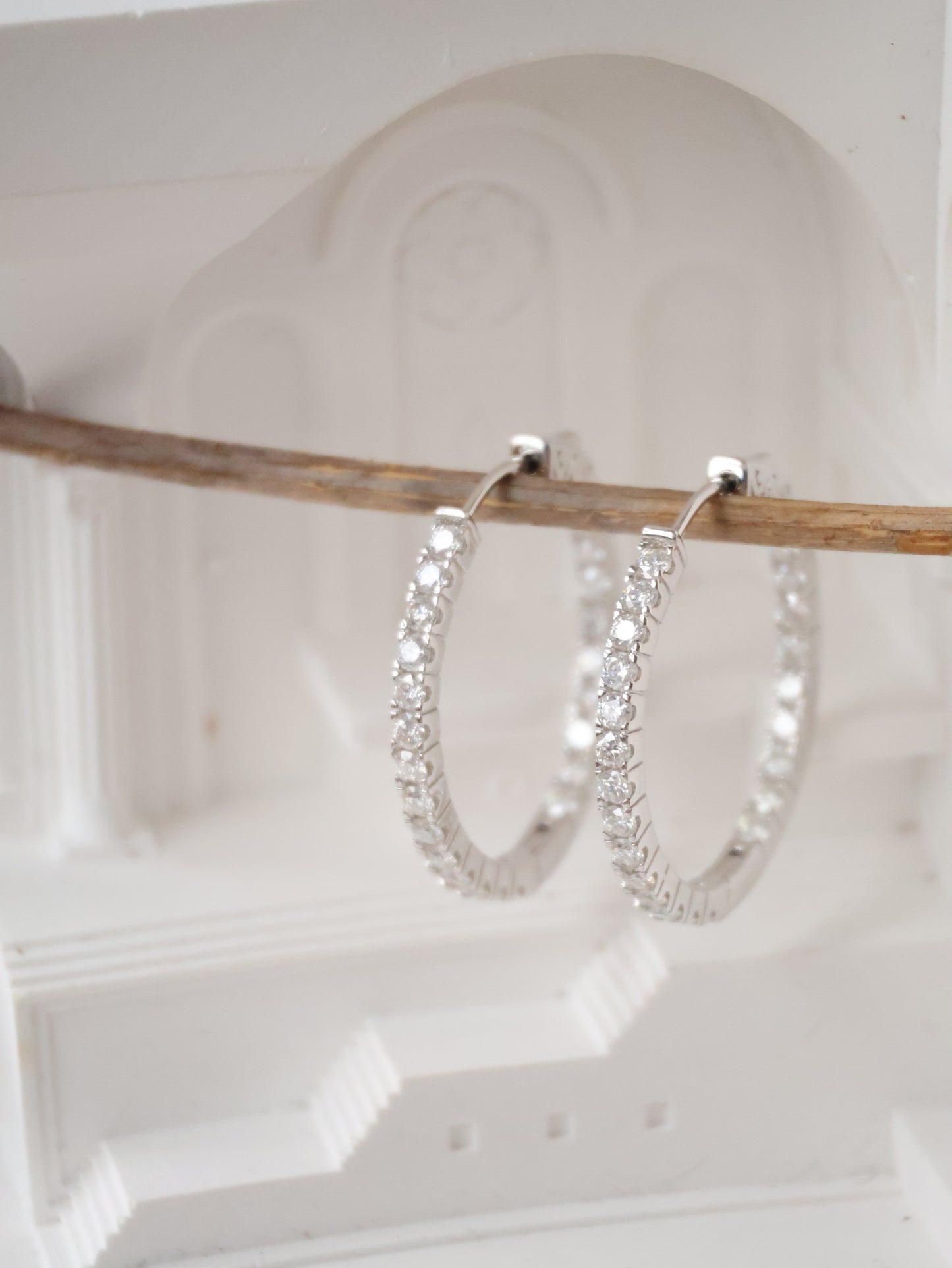 *Instocks* Liliana Moissanite Hoop Earrings AU750