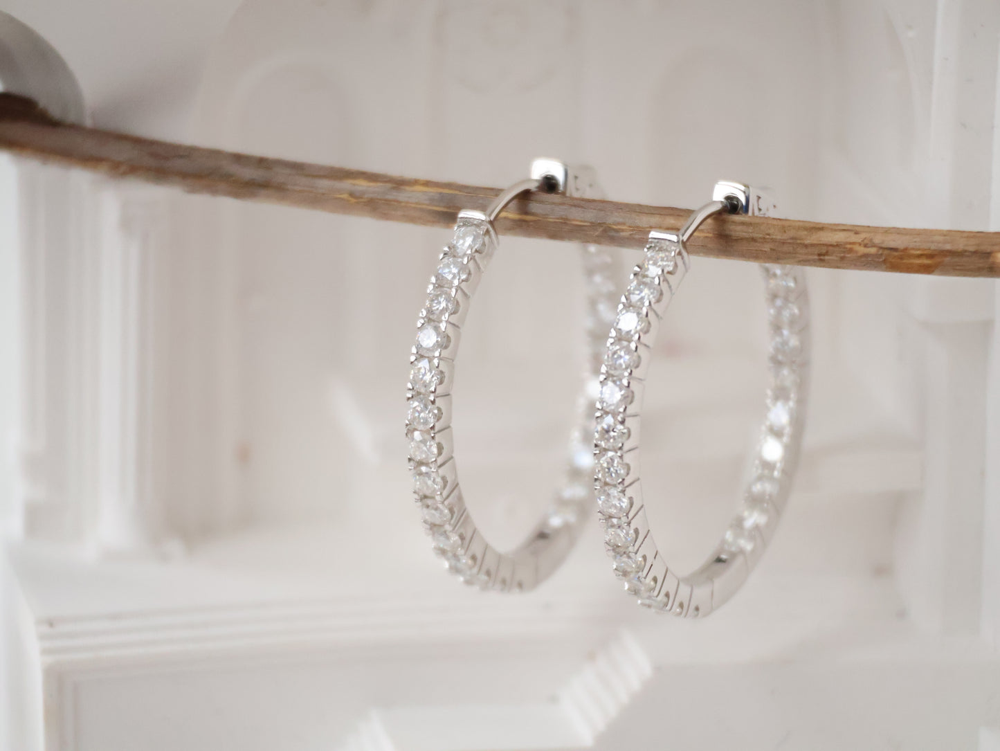 *Instocks* Liliana Moissanite Hoop Earrings AU750
