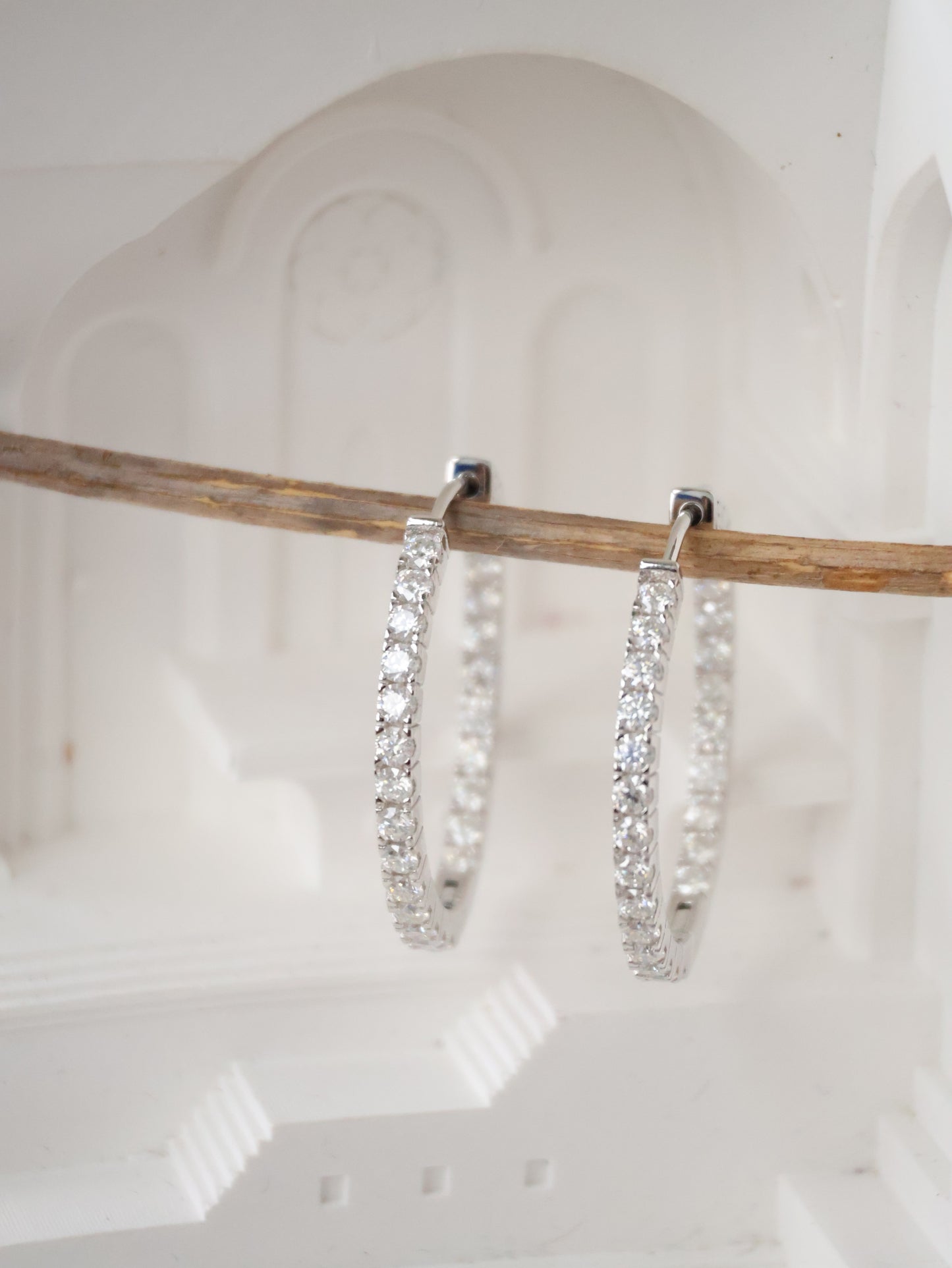 *Instocks* Liliana Moissanite Hoop Earrings AU750
