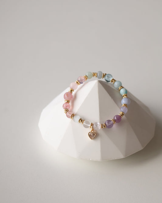 *Instocks* Cheru Customs - Estelle 6mm Pastel Rainbow Duobao