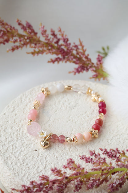 *Instocks* 6mm Mini Rosie Crystal Bracelet (Elastic)