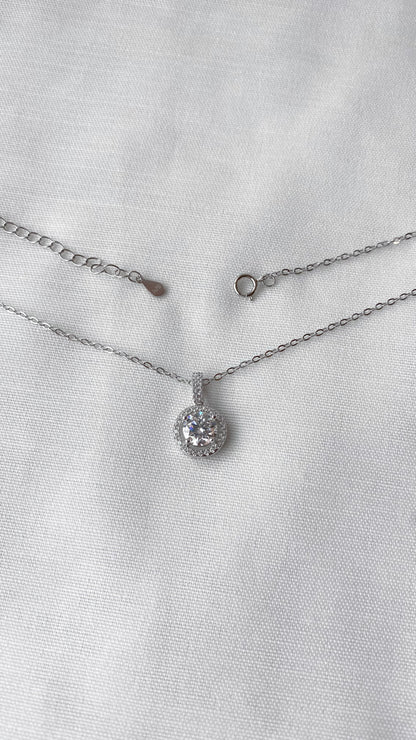 *Instocks* Grace 1CT Moissanite Necklace AU750