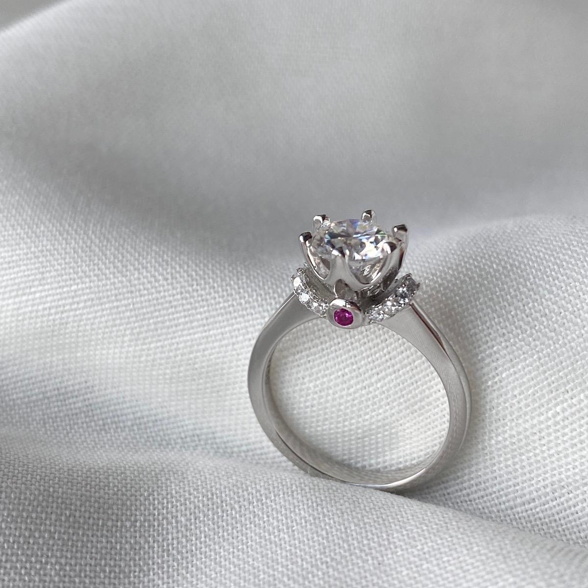 *Instocks* Chasity 1CT Moissanite Gift Ring AU750